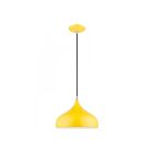 Livex Lighting 41172-82 Amador 1-Light 60W Shiny Yellow with Polished Chrome Accents Pendant
