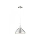 Livex Lighting 41178-66 Pendants 1-Light 60W Brushed Aluminum Pendant