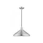 Livex Lighting 41179-66 Pendants 1-Light 60W Brushed Aluminum Pendant