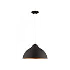 Livex Lighting 41180-04 Pendants 1-Light 60W Black Pendant