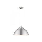 Livex Lighting 41180-66 Pendants 1-Light 60W Brushed Aluminum Pendant