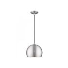 Livex Lighting 41181-66 Pendants 1-Light 60W Brushed Aluminum Pendant