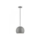 Livex Lighting 41181-90 Pendant 1-Light 60W Shiny Light Gray with Polished Chrome Accents Pendant