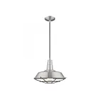 Livex Lighting 41184-66 Pendants 1-Light 60W Brushed Aluminum Pendant