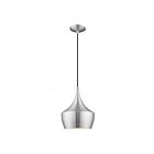 Livex Lighting 41186-66 Pendants 1-Light 60W Brushed Aluminum Pendant