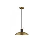 Livex Lighting 41193-01 Pendants 1-Light 60W Antique Brass Pendant