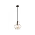 Livex Lighting 41222-92 Pendants 1-Light 60W English Bronze Pendant