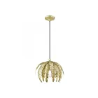 Livex Lighting 41231-28 Acanthus 1-Light 60W Hand Applied Winter Gold Pendant