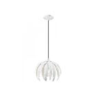 Livex Lighting 41231-60 Acanthus 1-Light 60W Hand Applied Antique White Pendant