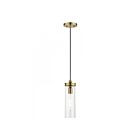 Livex Lighting 41236-01 Devoe 1-Light 60W Antique Brass Pendant