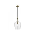 Livex Lighting 41237-01 Avery 1-Light 60W Antique Brass Pendant