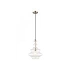 Livex Lighting 41238-91 Pendants 1-Light 60W Brushed Nickel Pendant