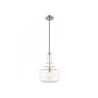 Livex Lighting 41239-91 Pendants 1-Light 60W Brushed Nickel Pendant