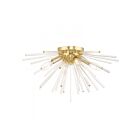 Livex Lighting Utopia 41250-12 4-Lights 240W Satin Brass Flush Mount
