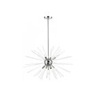 Livex Lighting 41255-12 Utopia 9-Lights 540W Satin Brass Chandelier