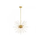 Livex Lighting 41256-12 Utopia 8-Lights 480W Satin Brass Pendant