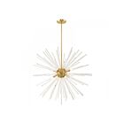 Livex Lighting 41258-12 Utopia 8-Lights 480W Satin Brass Pendant