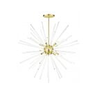 Livex Lighting 41259-12 Utopia 12-Lights 720W Satin Brass Pendant