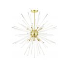 Livex Lighting 41260-12 Utopia 16-Lights 640W Satin Brass Pendant