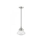 Livex Lighting 41293-91 Avondale 1-Light 60W Brushed Nickel Pendant