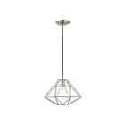 Livex Lighting 41323-91 Knox 1-Light 60W Brushed Nickel Pendant