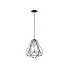Livex Lighting 41324-68 Knox 1-Light 60W Shiny Black Pendant
