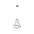 Livex Lighting 41324-91 Knox 1-Light 60W Brushed Nickel Pendant