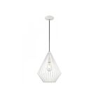 Livex Lighting 41325-03 Linz 1-Light 60W White Pendant