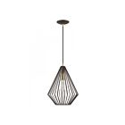 Livex Lighting 41325-07 Linz 1-Light 60W Bronze with Antique Brass Accents Pendant