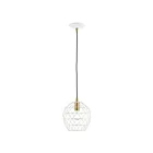 Livex Lighting 41326-03 Geometrix 1-Light 60W White Pendant