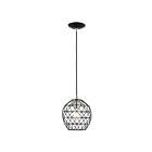 Livex Lighting 41326-04 Geometrix 1-Light 60W Black Pendant