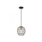 Livex Lighting 41326-07 Geometrix 1-Light 60W Bronze Pendant