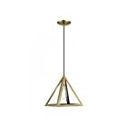 Livex Lighting 41329-01 Pinnacle 1-Light 60W Antique Brass Pendant