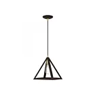 Livex Lighting 41329-07 Pinnacle 1-Light 60W Bronze with Antique Brass Accents Pendant