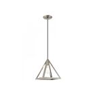 Livex Lighting 41329-91 Pinnacle 1-Light 60W Brushed Nickel Pendant