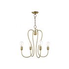 Livex Lighting 41364-01 Lucerne 4-Lights 240W Antique Brass Chandelier