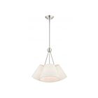 Livex Lighting 41383-91 Prato 3-Lights 120W Brushed Nickel Chandelier