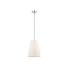 Livex Lighting 41387-91 Prato 1-Light 40W Brushed Nickel Pendant