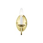 Livex Lighting Home 4151-02 60W 1-Light Polished Brass Wall Sconce