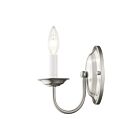 Livex Lighting Home 4151-91 60W 1-Light Brushed Nickel Wall Sconce