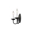 Livex Lighting Home 4152-04 120W 2-Lights Black Wall Sconce
