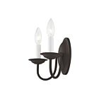 Livex Lighting Home 4152-07 120W 2-Lights Bronze Wall Sconce