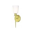 Livex Lighting Witten 41691-02 60W 1-Light Polished Brass Wall Sconce
