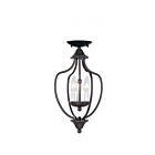 Livex Lighting 4170-07 Basics 3-Lights 180W Bronze Convertible Semi-Flush Mount or Pendant