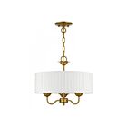 Livex Lighting 41773-48 Edinburgh 3-Lights 180W Antique Gold Leaf Chandelier