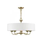 Livex Lighting 41775-01 Edinburgh 5-Lights 300W Antique Brass Chandelier