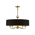 Livex Lighting 41865-04 Harrington 5-Lights 300W Black Chandelier