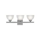 Livex Lighting 4203-91 Somerset 3-Lights 300W Brushed Nickel Bath Vanity Light