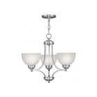 Livex Lighting 4215-91 Somerset 3-Lights 300W Brushed Nickel Chandelier