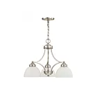 Livex Lighting 4224-91 Somerset 3-Lights 300W Brushed Nickel Chandelier
